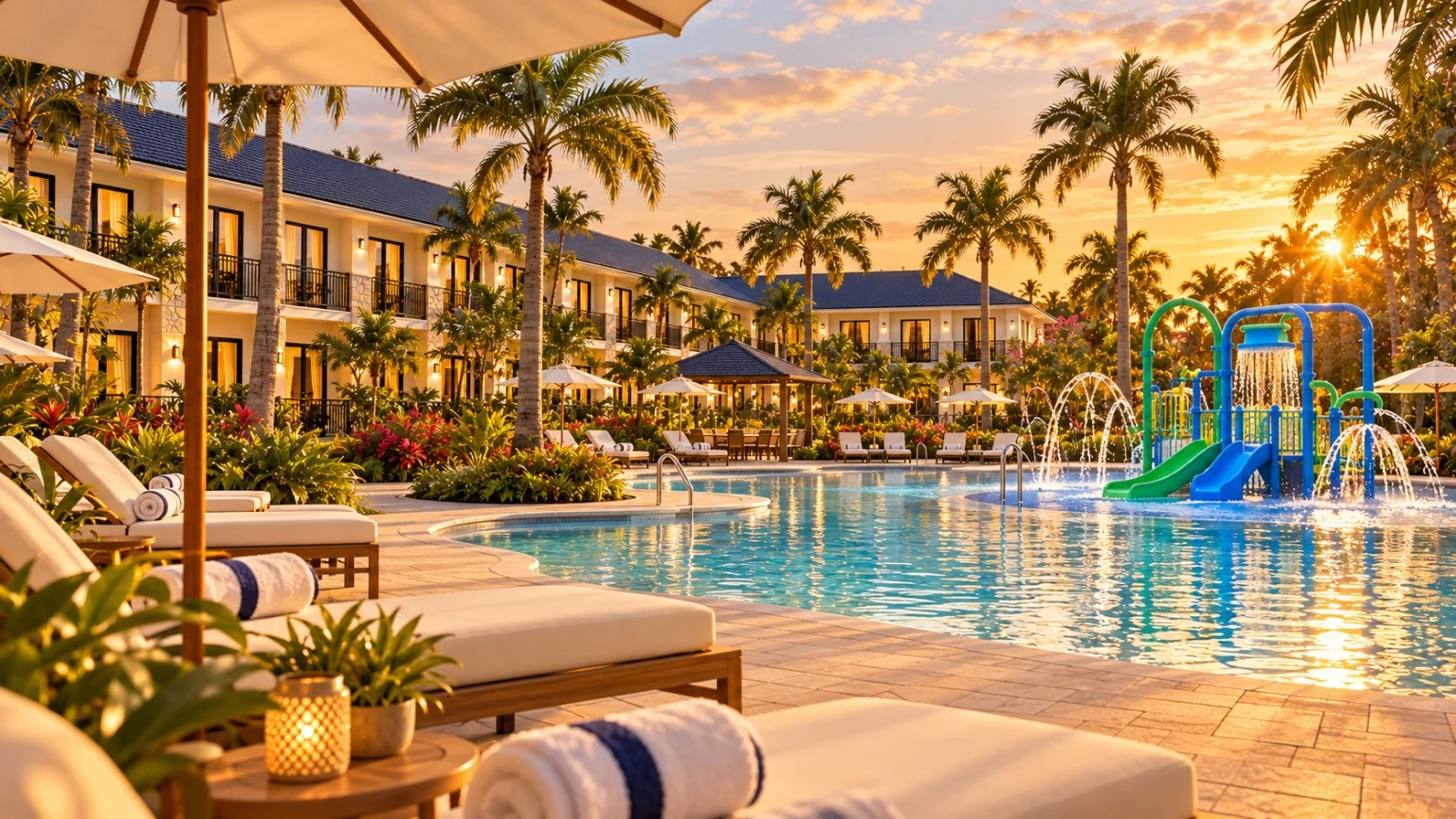 Poolside lounge