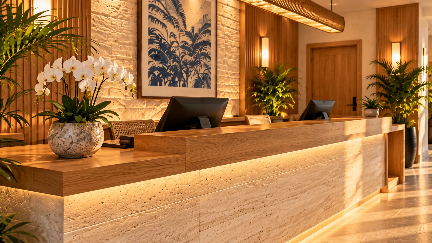 Reception desk